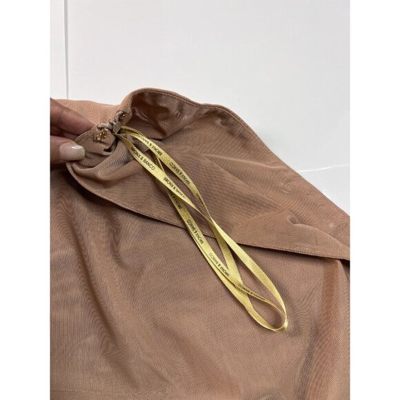 Bronx and Banco Mini Dress One-Shoulder Beige Semi-Sheer – Size 8 – Cocktail - Picture 6 of 9